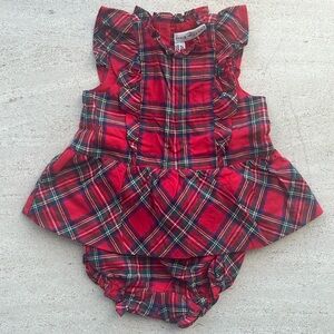 Janie and Jack holiday 6-12 m matching set